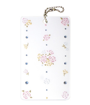 PCD06　アクリルパスケース、白、バラ.jpg