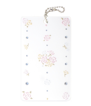 PCD06　アクリルパスケース、白、バラ.jpg